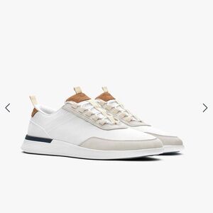 Wolf and Shepherd Crossover Victory Trainer White and Tan Sneakers, Size 10